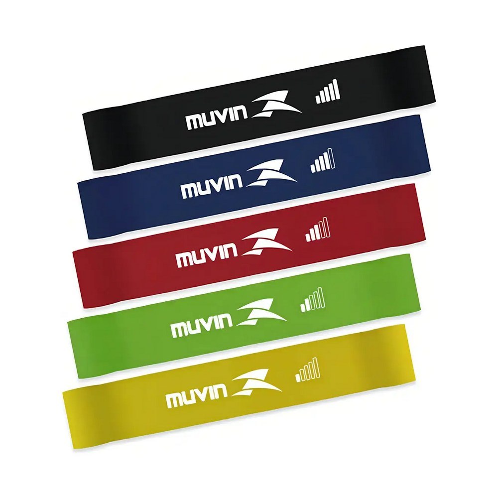 Kit Mini Band Muvin 5 Faixas Elásticas