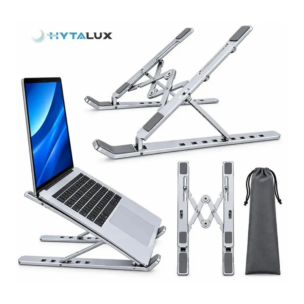 Suporte Hytalux para Notebook em Alumínio Dobrável