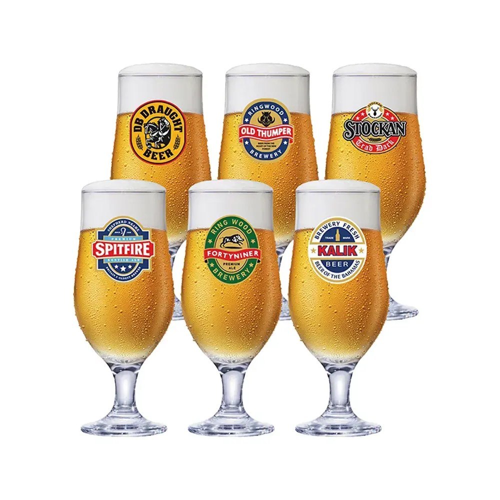 Jogo de Taças de Vidro Ruvolo 330ml 6 Peças