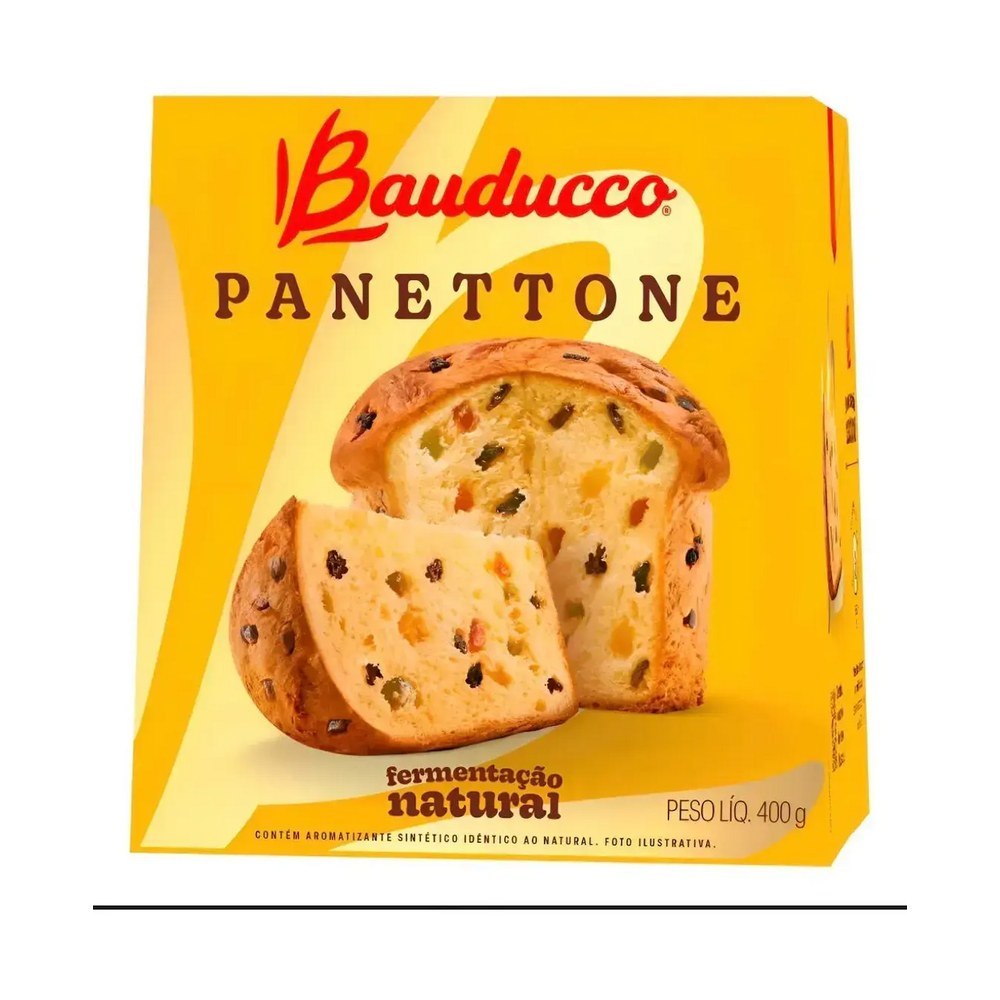 Panettone Bauducco Frutas Cristalizadas e Uvas Passas 400g