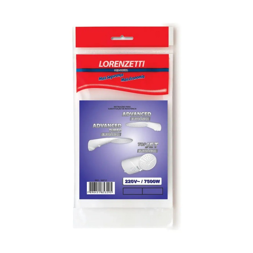 Resistência Lorenzetti Ducha Advanced Eletrônica 7500W