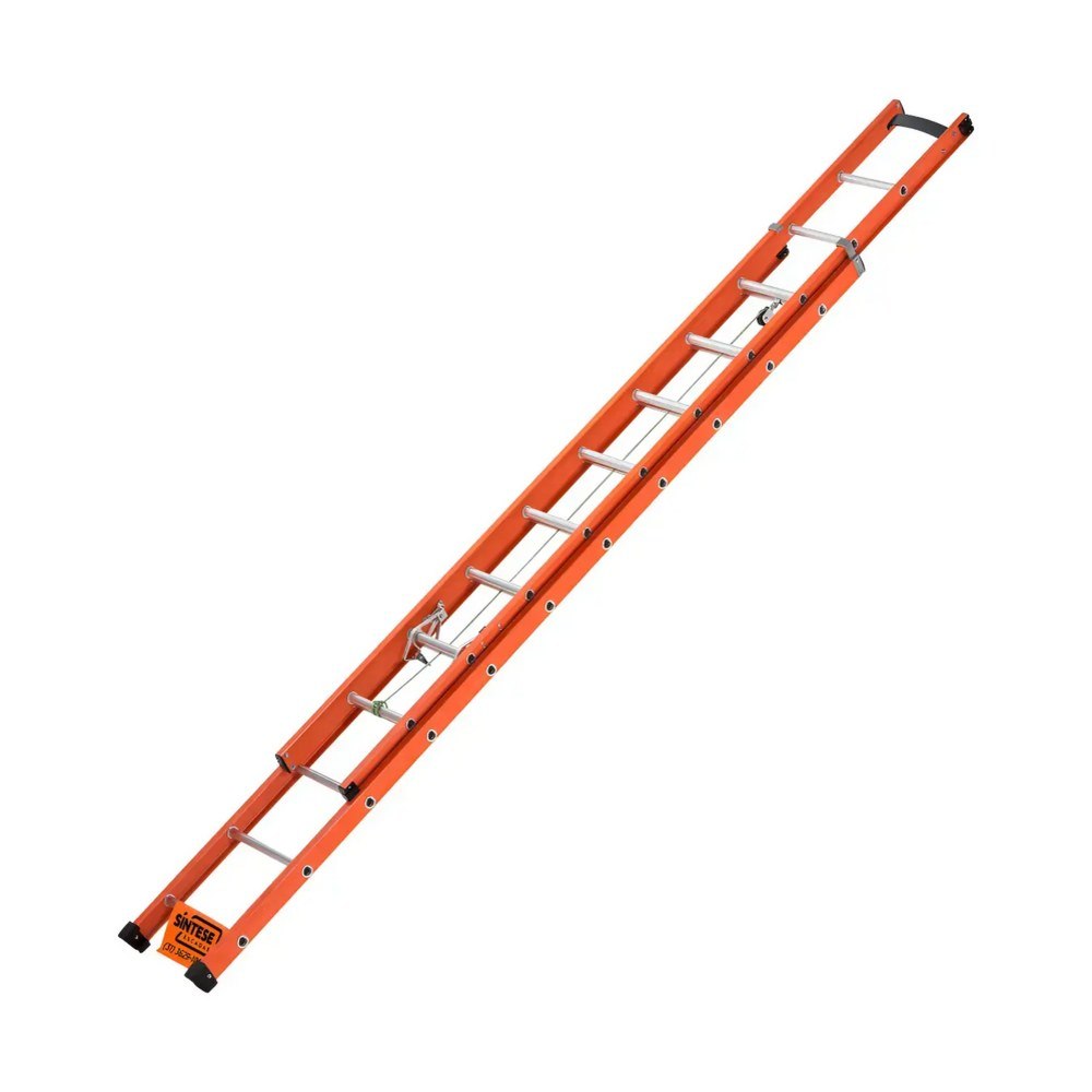 Escada Fibra Vidro Extensível Sintese 21 Degraus