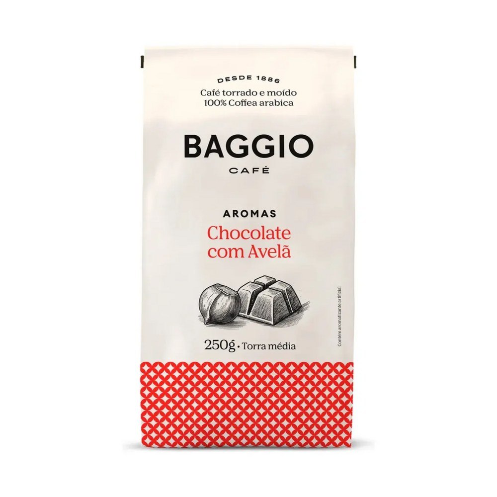 Café Torrado e Moído Baggio Chocolate com Avelã 250 g