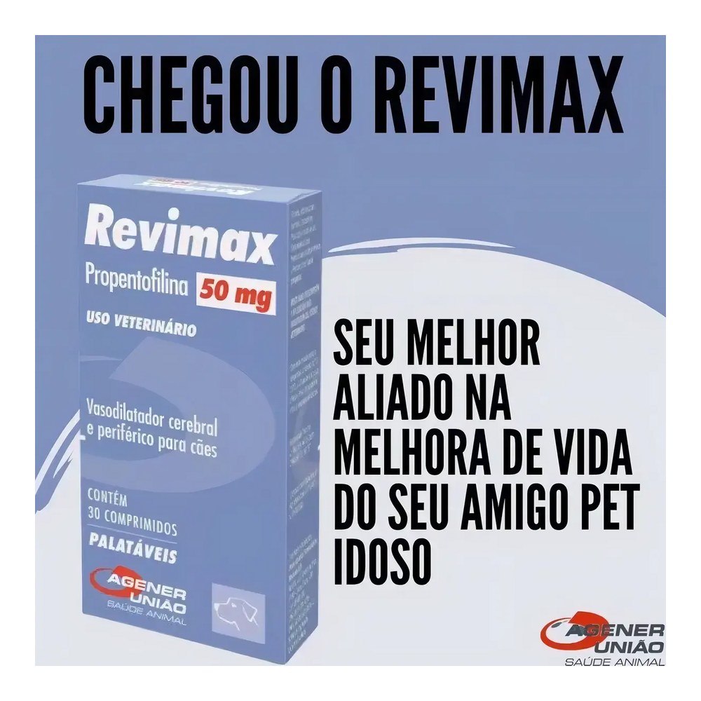 Revimax 50mg 30 Comprimidos Agener