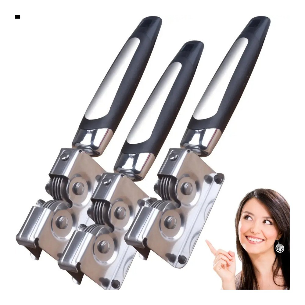 3 Amolador Afiador De Facas Aço Profissional Linha Garbo Top