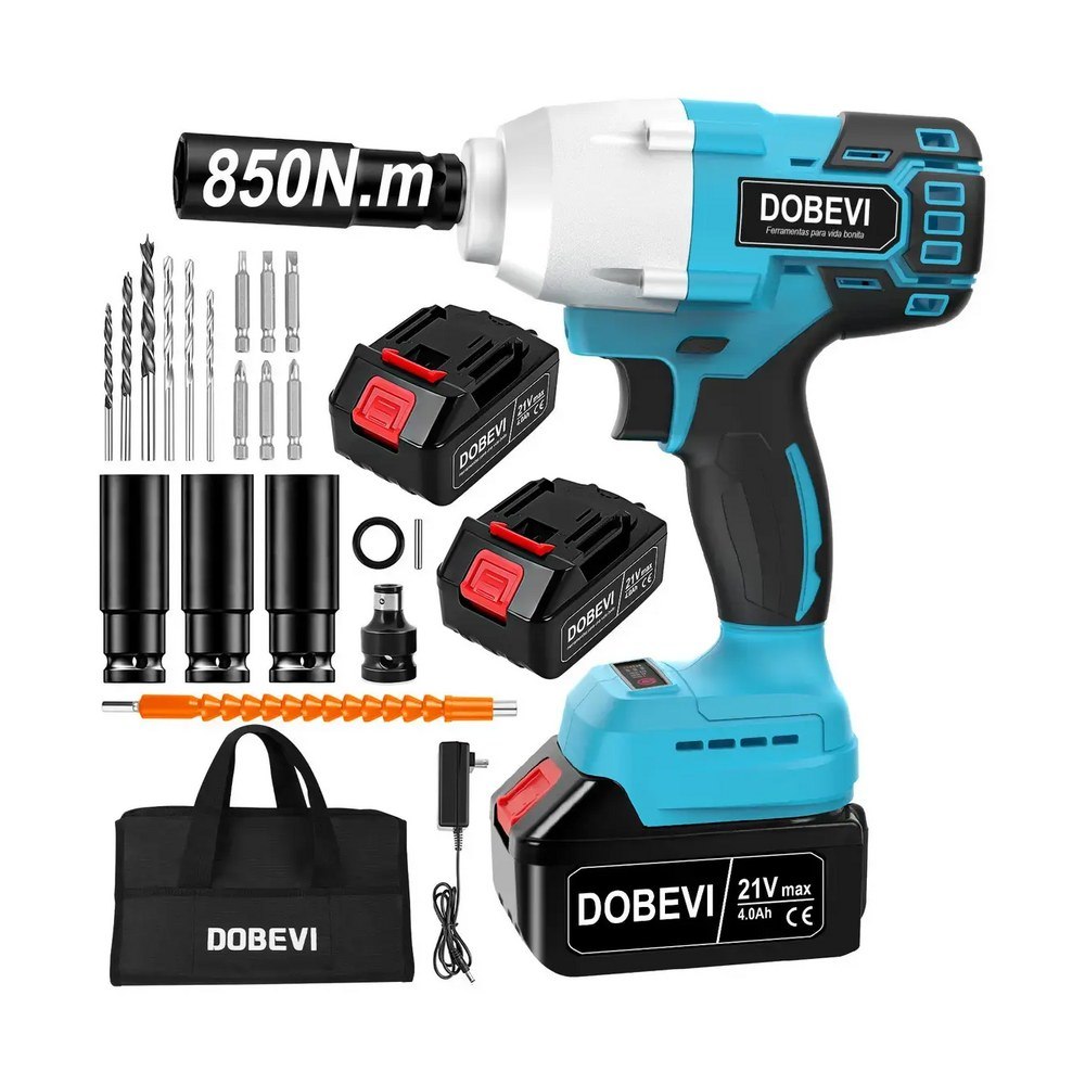 Chave De Impacto 4.0ah Parafusadera Dobevi Cor Azul 850n.m