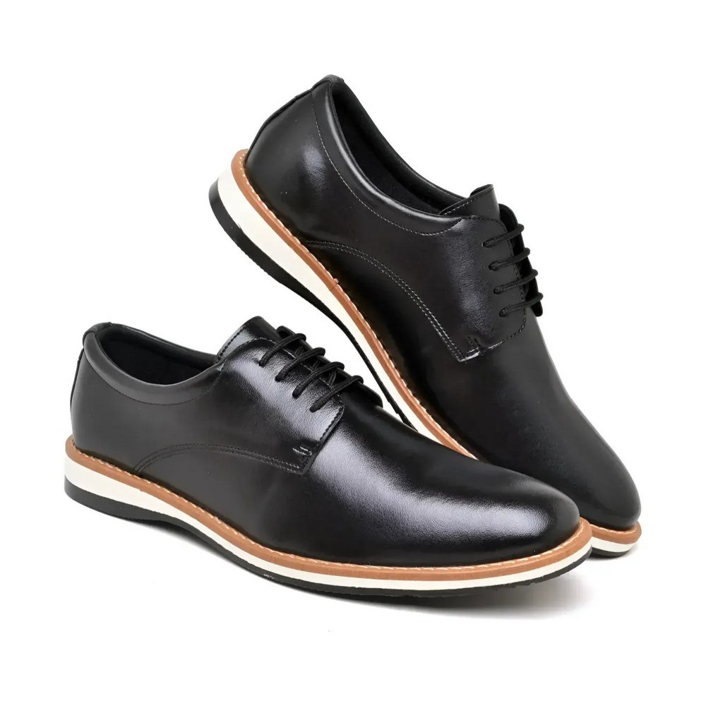 Sapato Social Masculino Casual Oxford Derby Confortavel