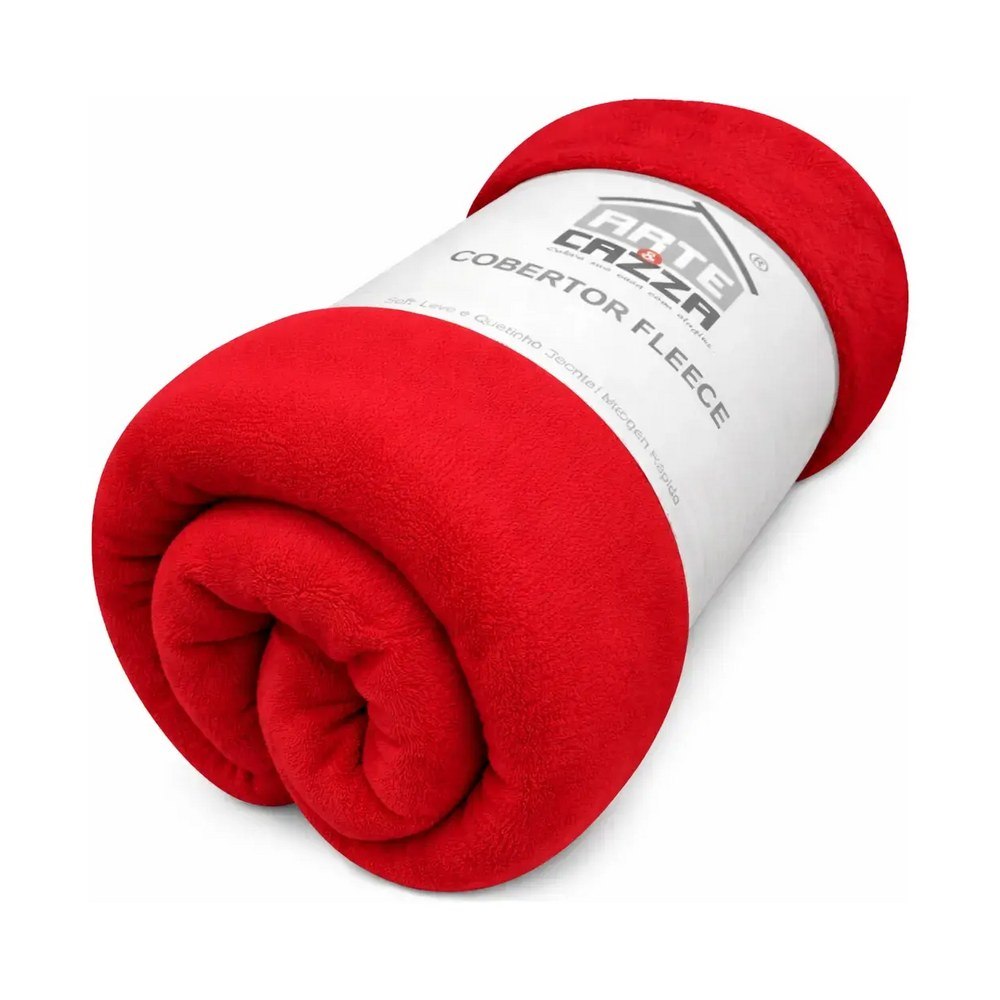 Cobertor Manta Solteiro Microfibra Fleece Quente Arte Cazza