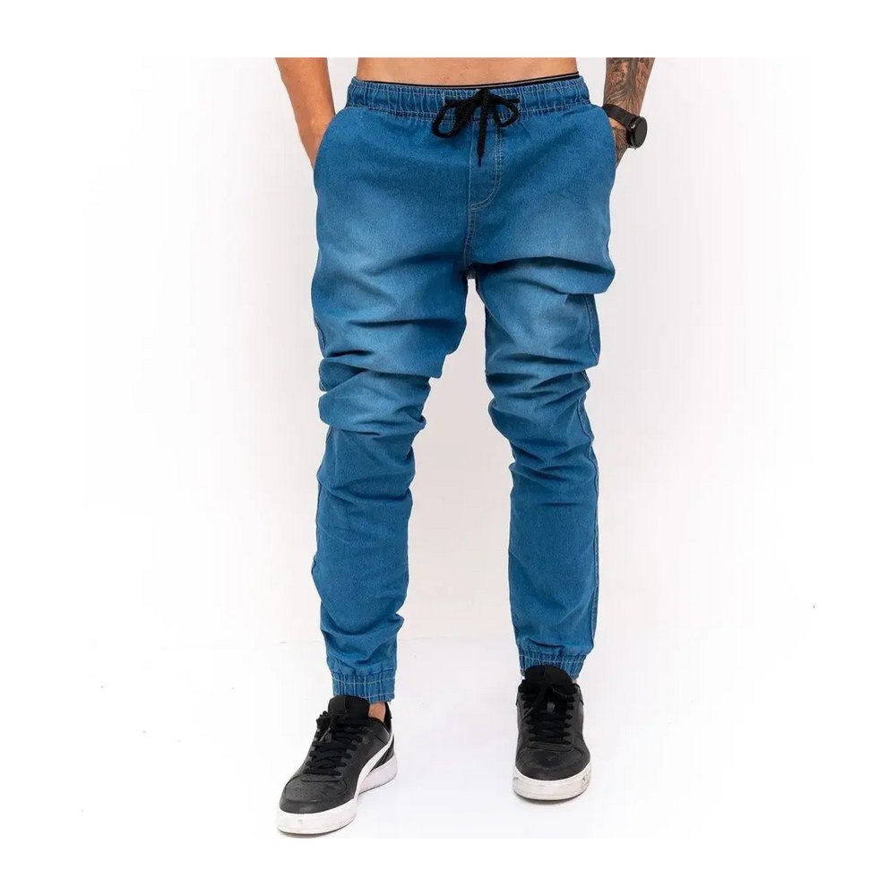 Calça Jogger Masculina Skinny Camufladas Ou Preta C Elastico